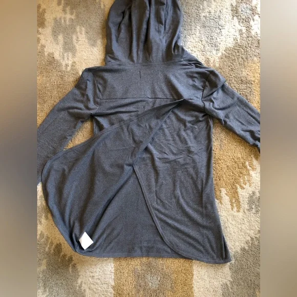 Deso Gray Long Sleeve High Neck Pullover Hoodie Sweater Size XS - Picture 6 of 10